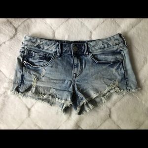 Low Rise Denim Shorts